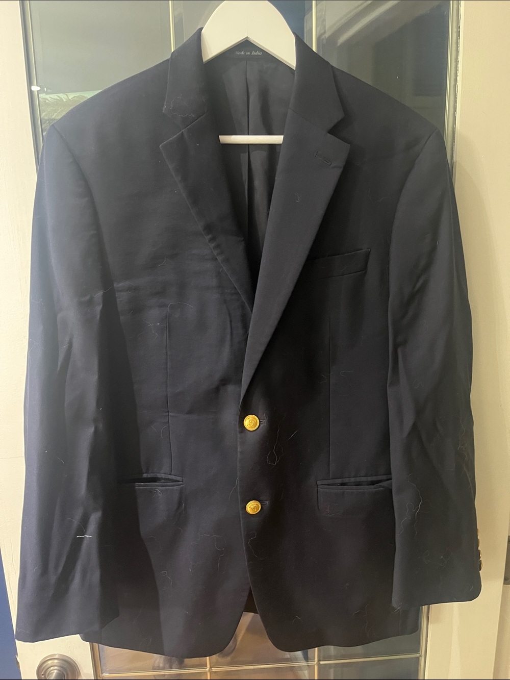 Ralph Lauren Classic Navy Sport Coat with Gold Buttons
